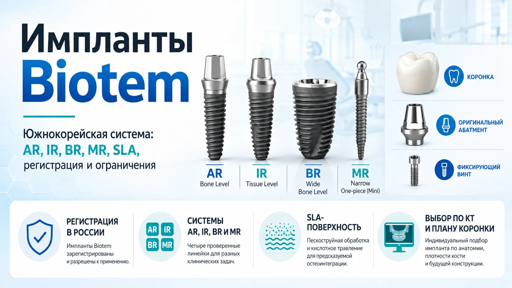 Импланты Biotem: обзор по фактам